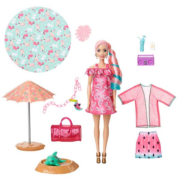 Barbie Boneca Color Fashion Reveal Melancia - Imagem 1