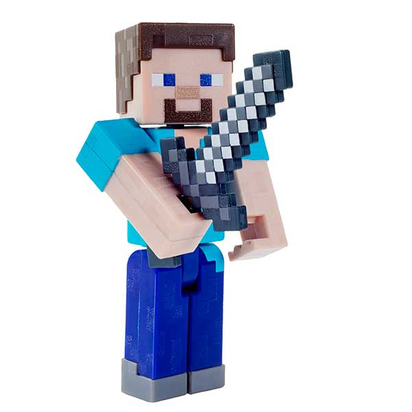 Minecraft Figura Steve 8cm - Imagem 1
