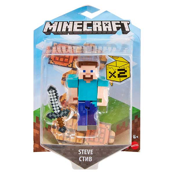 Minecraft Figura Steve 8cm - Imagem 3