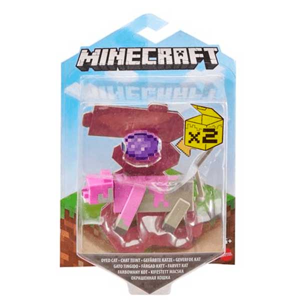 Minecraft Figura Dyed Cat 8cm - Imagen 1