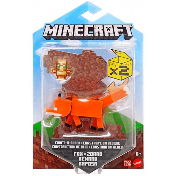 Minecraft Figura Fox 8cm - Imatge 1
