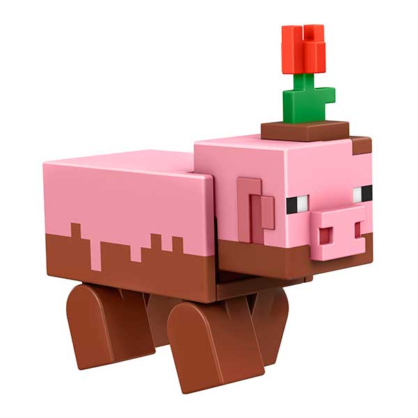 Minecraft Figura Muddy Pig 8cm - Imagen 1