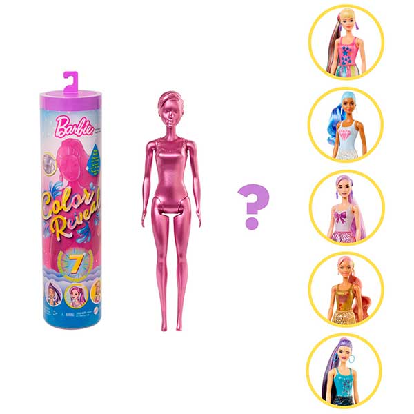 Barbie Color Reveal Metallic Color and Shine W1 - Imagem 1