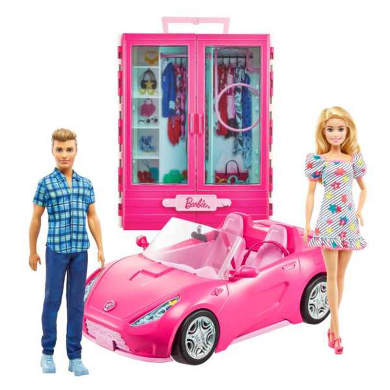 Barbie Pack Boneca com Ken, veículo e acessórios - Imagem 1