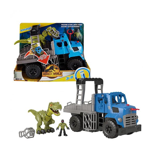 Imaginext Jurassic World 3 Camión Transportador de Dinosaurios - Imatge 3