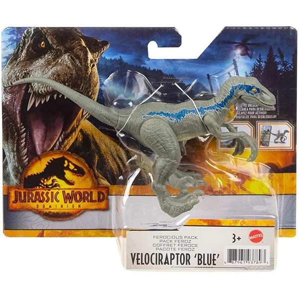 Jurassic World Figura Dinosaurio Velociraptor Blue Feroz - Imatge 2