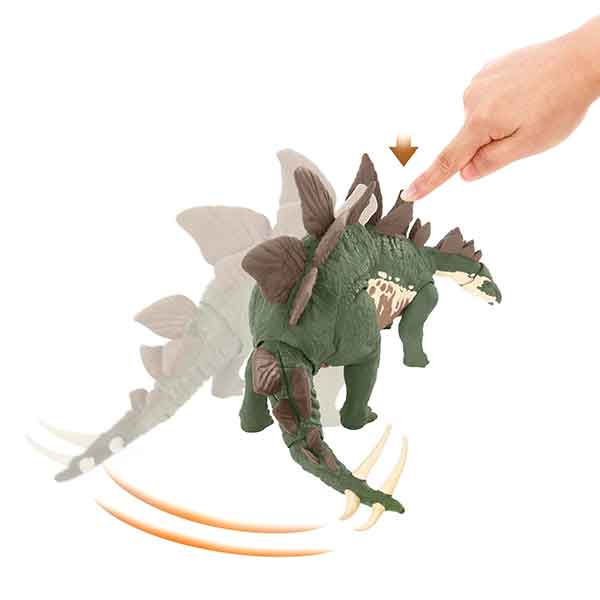 Jurassic World Figura Dinossauro Stegosaurus Mega Destructores - Imagem 3