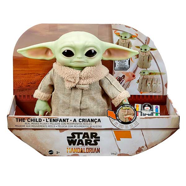 Star Wars Baby Yoda Plush Real Movements - Imagem 1