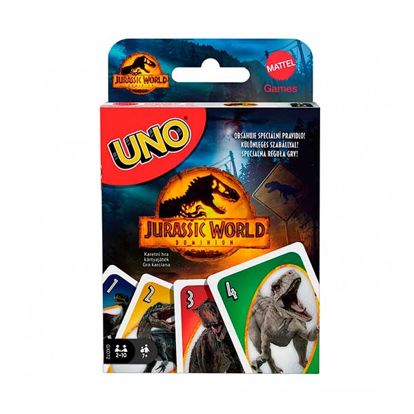 Jogo de cartas UNO Jurassic World 3