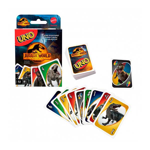 Jogo de cartas UNO Jurassic World 3 - Imagem 1