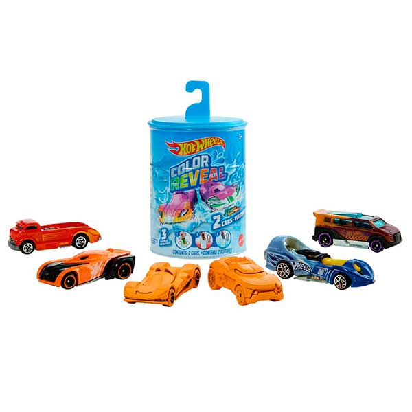 Hot Wheels Pack 2 Coches Color Reveal - Imagen 1