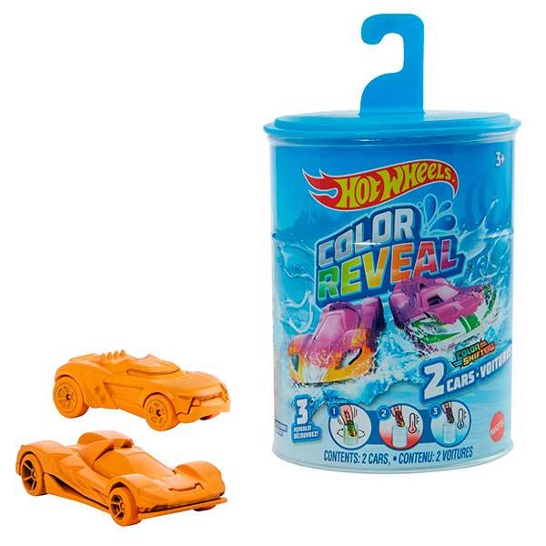 Hot Wheels Pack 2 Coches Color Reveal - Imagen 1