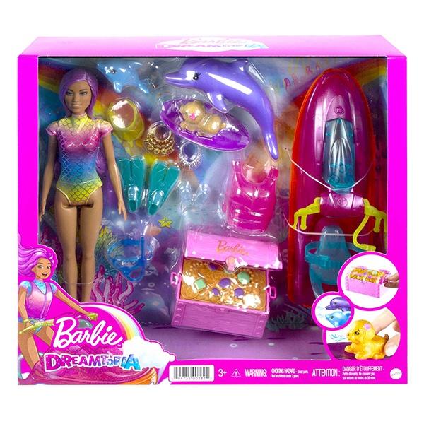 Barbie Dreamtopia Muñeca con moto de agua - Imagen 5