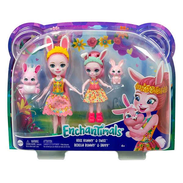 Enchantimals Hermanas Muñecas Bree y Bedelia Bunny - Imagen 5