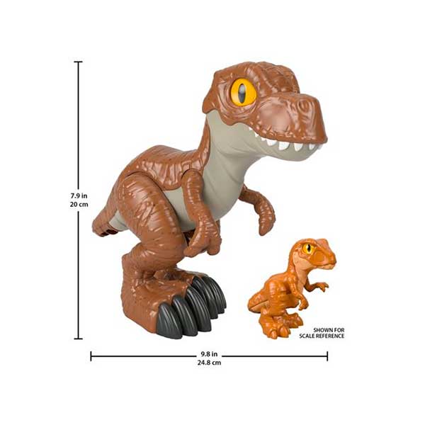 Fisher-Price Imaginext Jurassic World Figura Dinosaurio XL T-Rex 23cm - Imagen 2