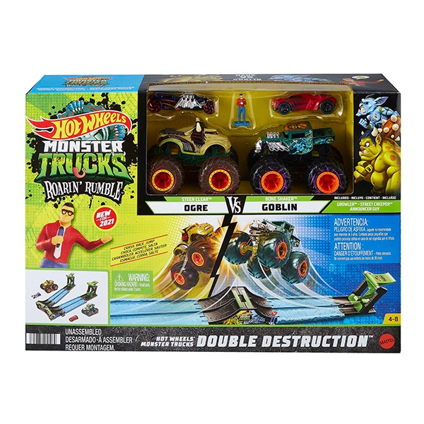 Hot Wheels Monster Trucks Set batalha de destruição dupla - Imagem 5