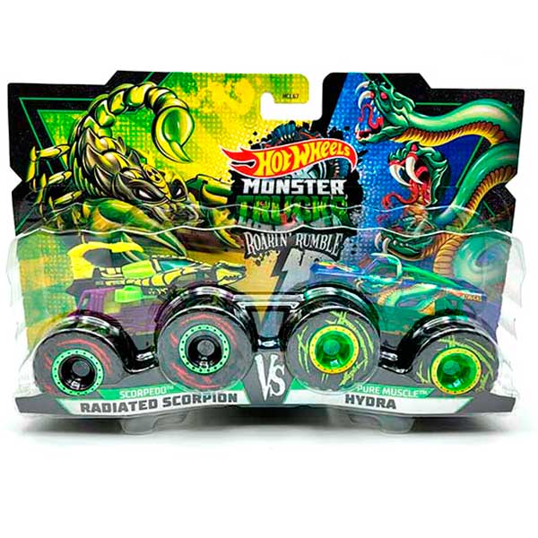 Hot Wheels Pack 2 Monsters Trucks #1 - Imagen 1