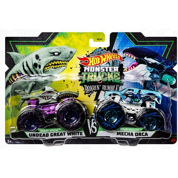 Hot Wheels Monster Trucks Pack 2 Roarin' Rumble #2 - Imagen 1