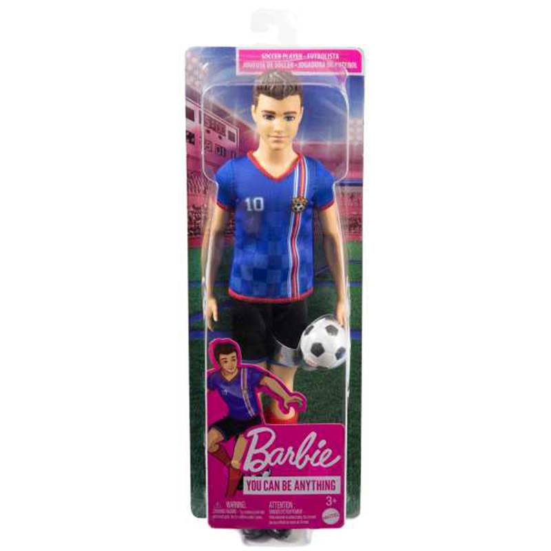 Barbie Profesiones Ken Futbolista Camiseta azul - Imagen 