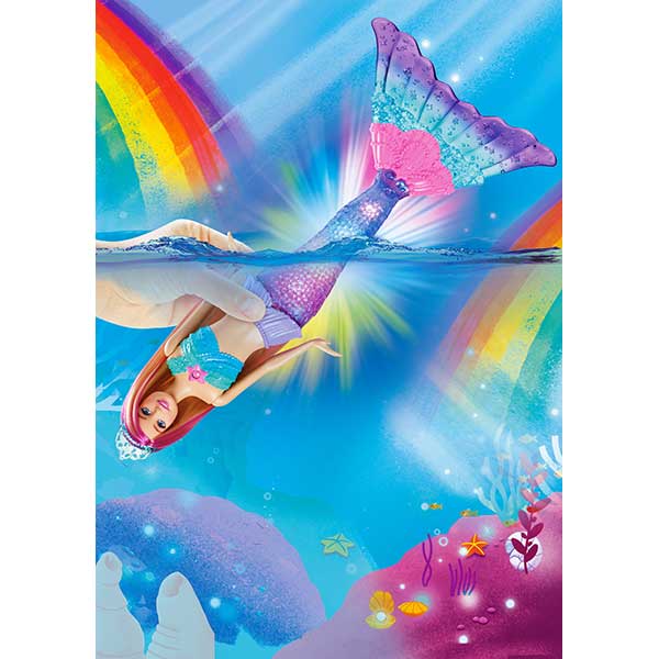 Barbie Dreamtopia Malibú Sirena con luces de colores - Imagen 2
