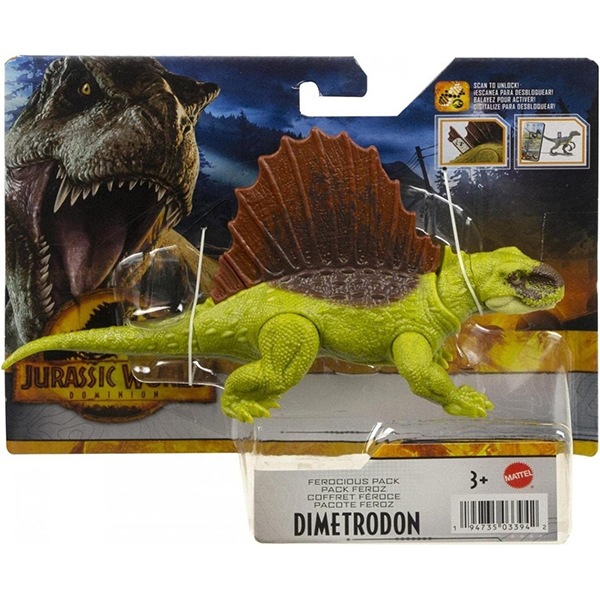 Jurassic World Figura Dinossauro Dimetrodon Fierce - Imagem 2
