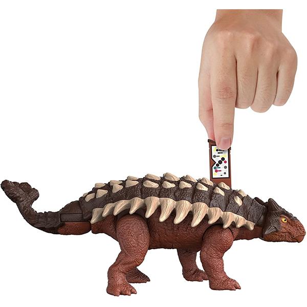 Jurassic World Figura Dinosaurio Ankylosaurus Ruge y Golpea con sonidos - Imagen 1