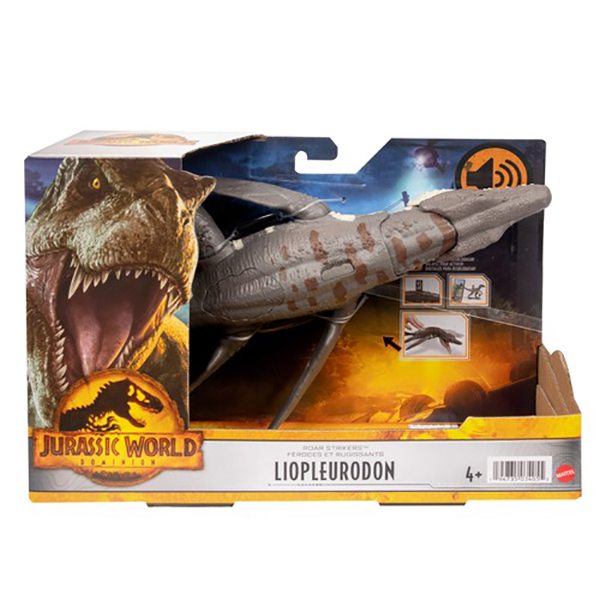 Jurassic World Dominion Figura Dinosaurio Liopluerodon Roar Strikes - Imatge 5