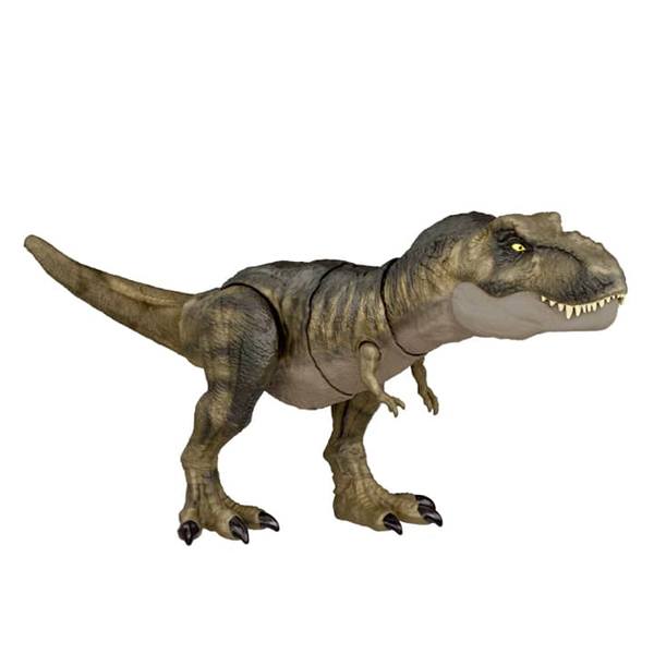 Jurassic World Figura Dinosaurio T-Rex Golpea y Devora - Imagen 1
