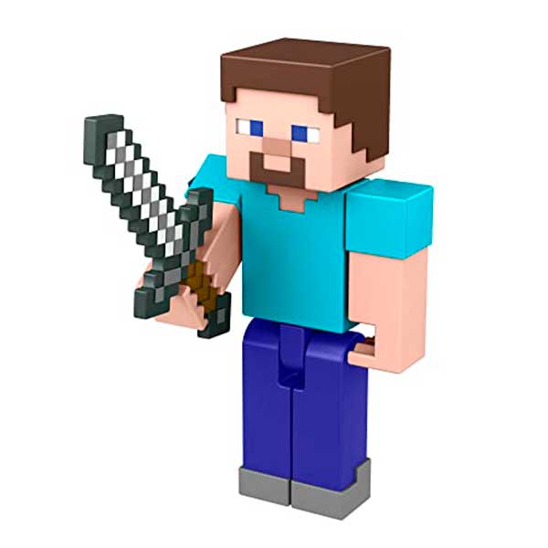 Minecraft Figura Articulada Mc Steve - Imagem 1