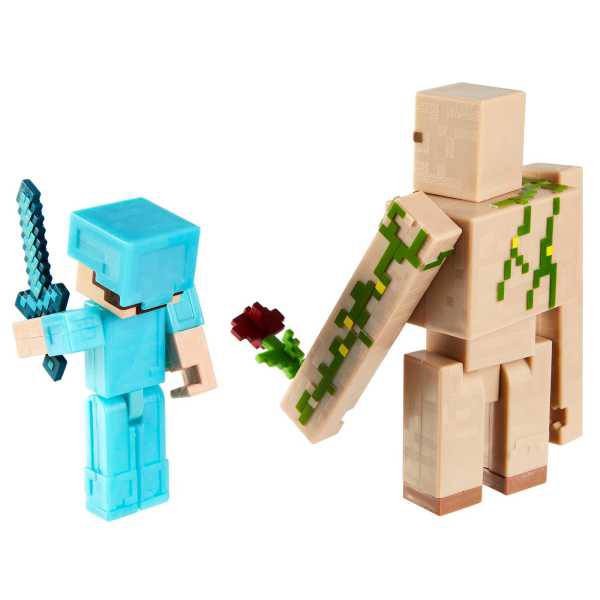 Minecraft Pack de 2 Figuras Steve e Iron Golem - Imagem 4