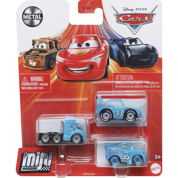 Cars Pack 3 Mini Racers Dinoco - Imagen 1