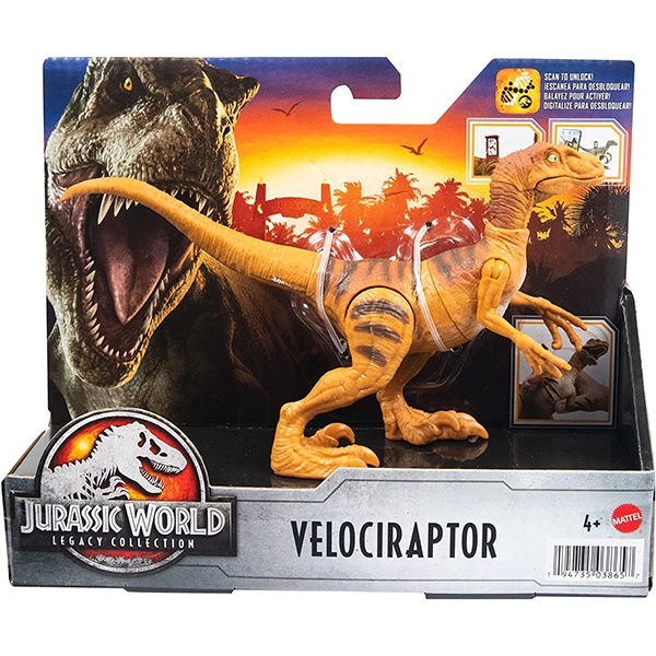 Jurassic World Figura Dinosaurio Velociraptor Colección Legacy - Imagen 2