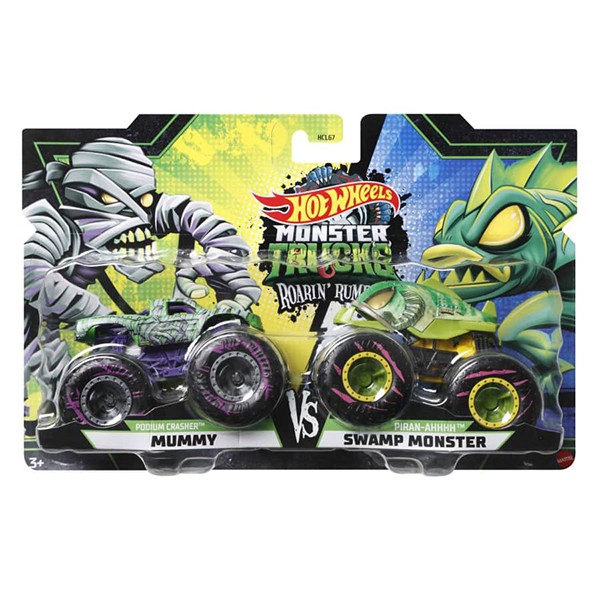 Hot Wheels Monster Trucks Pack 2 Roarin' Rumble #1 - Imagen 1