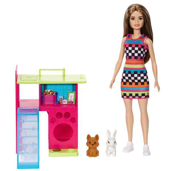 Barbie Boneca com Animais de Estimação - Imagem 1