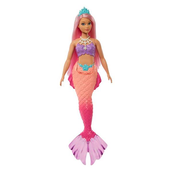 Barbie Dream Muñeca Sirena Cola Salmón