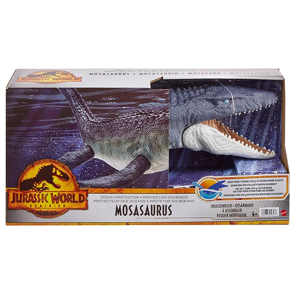 Jurassic World Figura Dinossauro Mosasaurus defensor do oceano - Imagem 1
