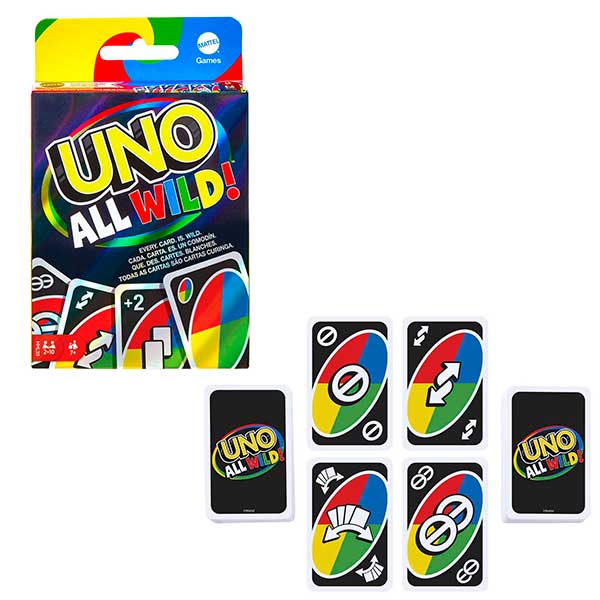 Mattel Games Jogo de cartas UNO All Wild! - Imagem 1