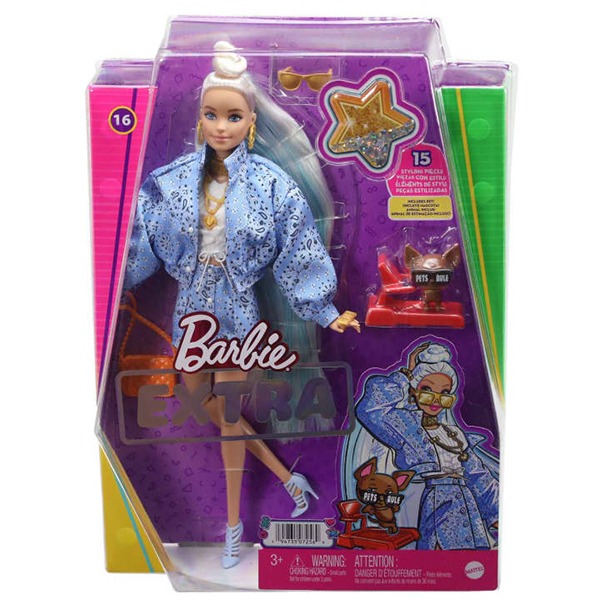 Barbie Extra Muñeca Conjunto estampado bandana - Imatge 3