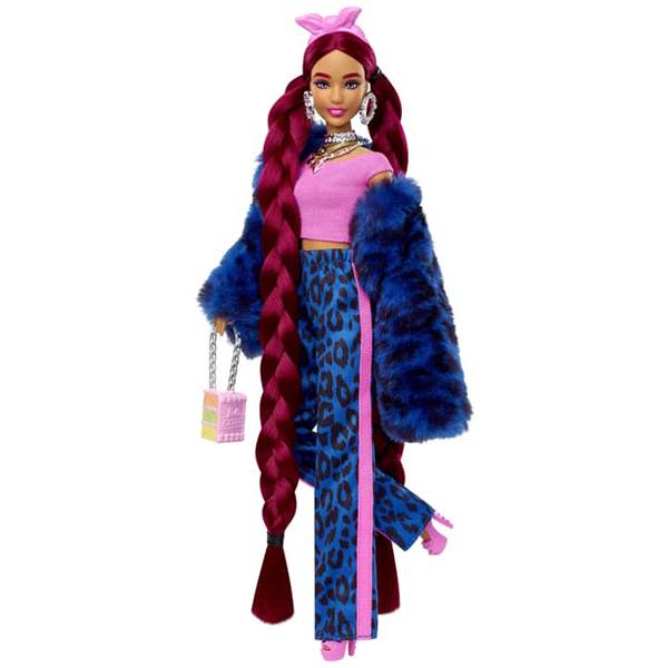Barbie Extra Muñeca Chándal leopardo azul - Imagen 2