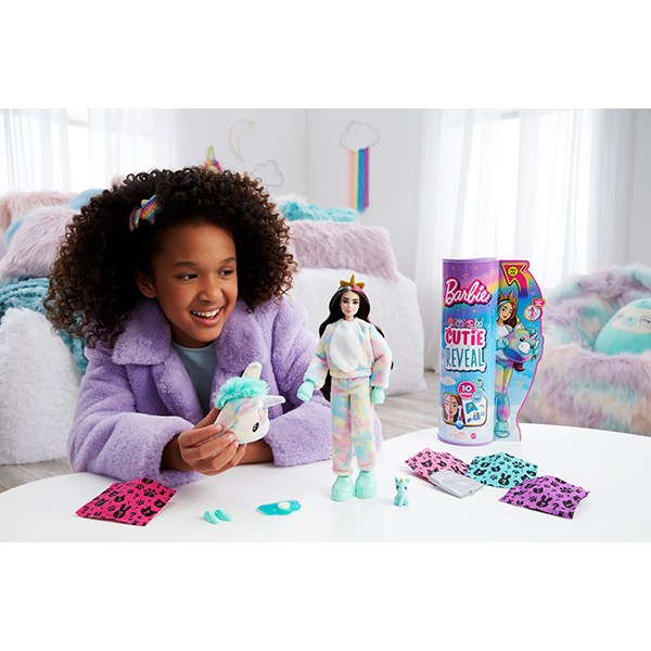 Barbie Cutie Reveal Muñeca Fantasía Unicornio - Imagen 1