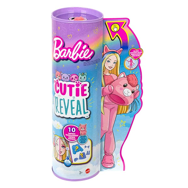 Barbie Cutie Reveal Muñeca Fantasía Llama - Imagen 5