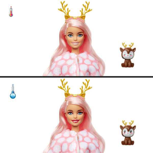 Barbie Cutie Reveal Serie Invierno Ciervo - Imagen 3