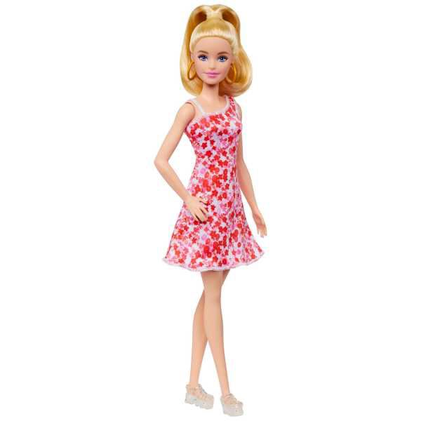 Barbie Fashionista Vestit Rosa Flors - Imatge 1