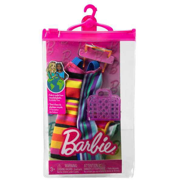 Barbie Look Moda Vestido listrado - Imagem 1