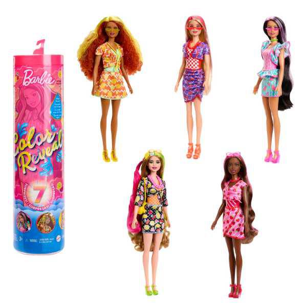 Barbie Nina Color Reveal Fruites Dolces - Imatge 1