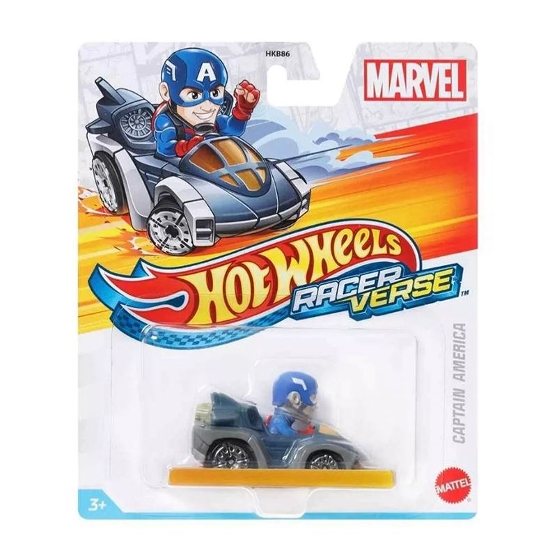 Hot Wheels Carro Racerverse Capitán America 1:64 - Imagem 1