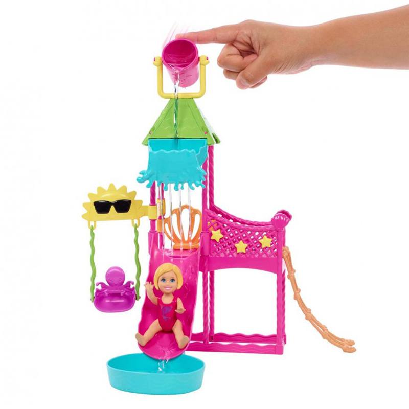 Barbie Skipper Boneca Babysitter Conjunto Parque Aquático - Imagem 