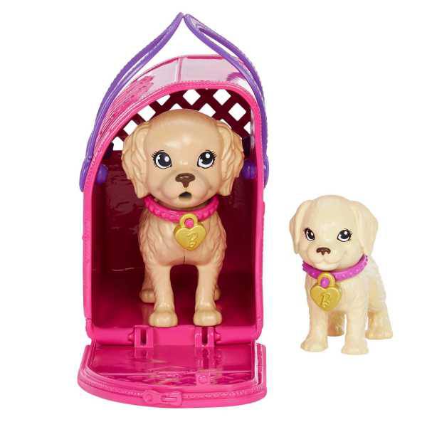 Barbie Adopta perritos vestido morado - Imagen 2