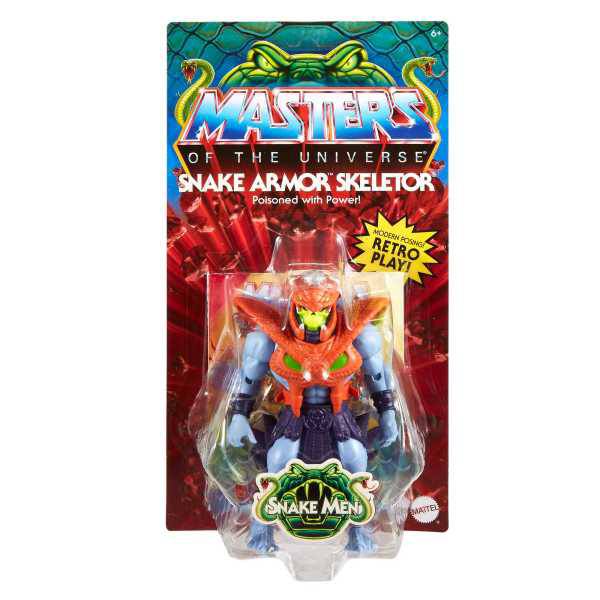 Masters del Universo MOTU Figura Skeletor com armadura de cobra - Imagem 5
