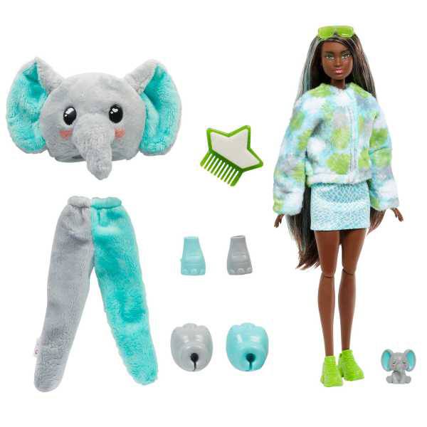 Barbie Cutie Reveal Serie Amigos de la jungla Elefante - Imagen 2
